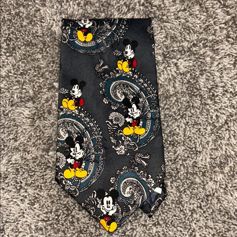 Cervantes Vintage Mickey Mouse Paisley Tie